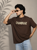 4 Way Stretch oversize Tee – Brown