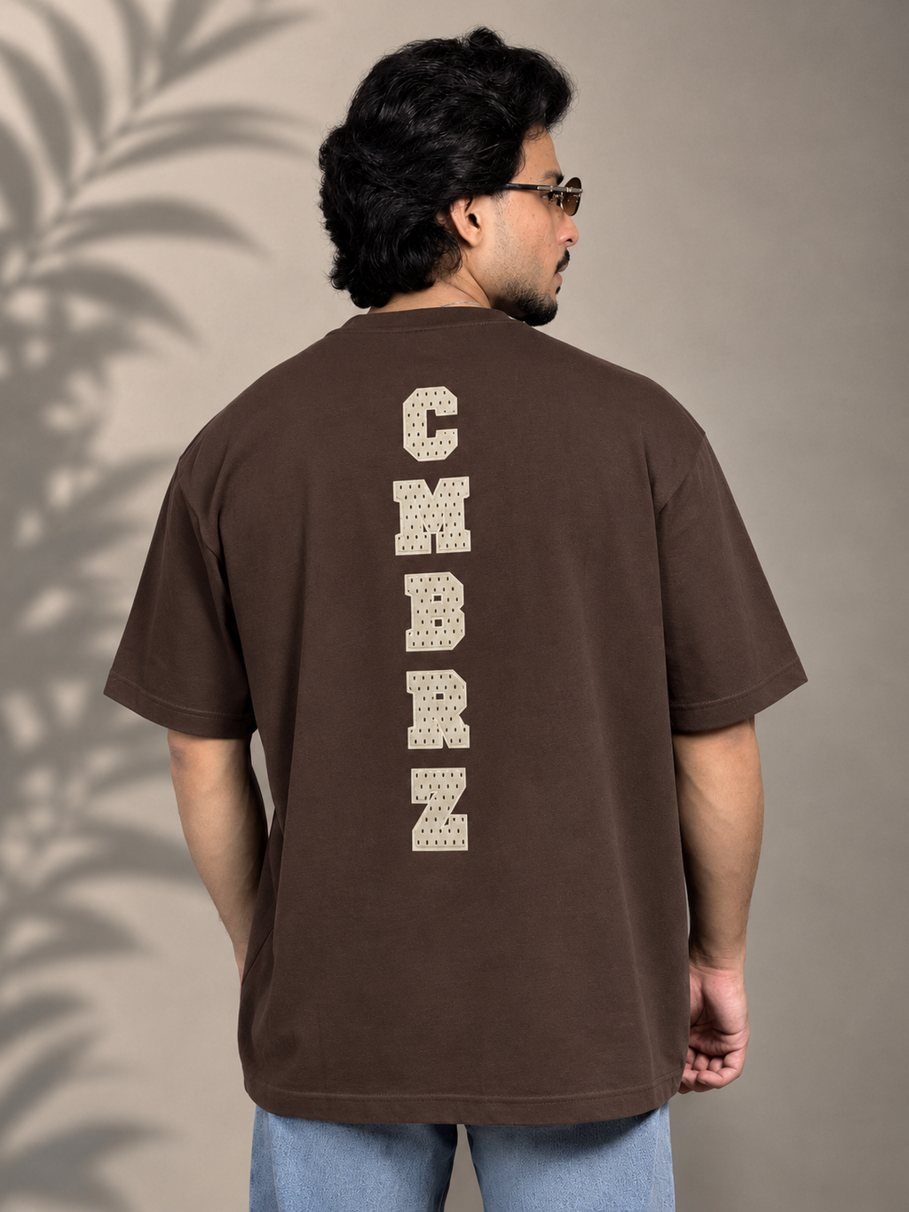 4 Way Stretch oversize Tee – Brown