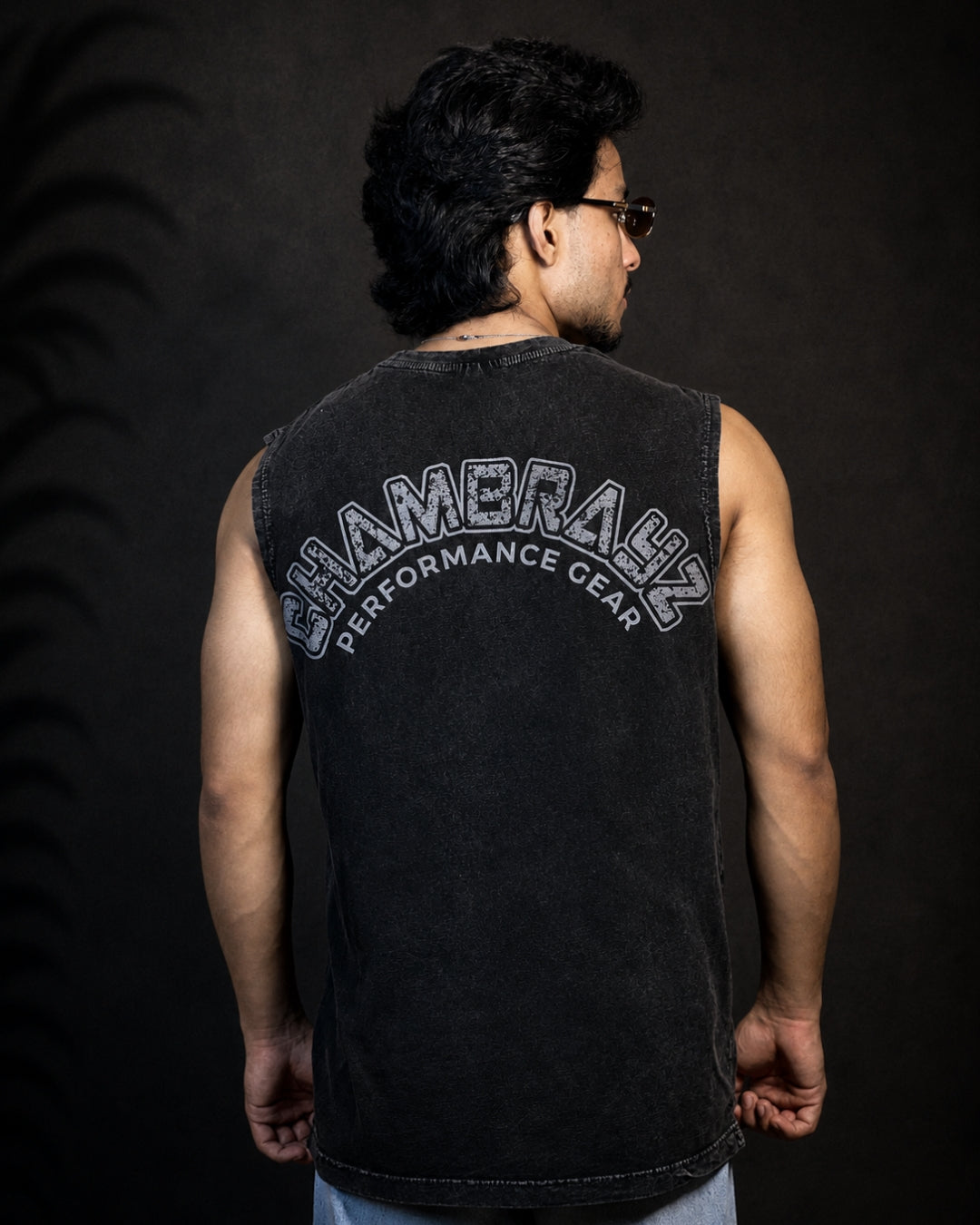 Vintage Wash Muscle Tee – Dark Grey